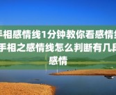 手相感情线1分钟教你看感情线 手相之感情线怎么判断有几段感情