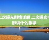 二次曝光剧情详解 二次曝光电影讲什么意思 