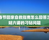 春节回家自救指南怎么回答三姑六婆的刁钻问题