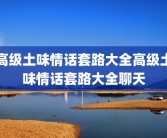 高级土味情话套路大全高级土味情话套路大全聊天