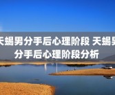 天蝎男分手后心理阶段 天蝎男分手后心理阶段分析 