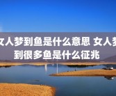 女人梦到鱼是什么意思 女人梦到很多鱼是什么征兆 
