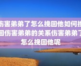 伤害弟弟了怎么挽回他如何挽回伤害弟弟的关系伤害弟弟了怎么挽回他呢