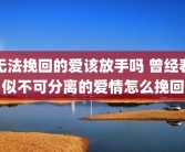 无法挽回的爱该放手吗 曾经看似不可分离的爱情怎么挽回