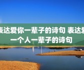 表达爱你一辈子的诗句 表达爱一个人一辈子的诗句 