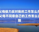 父母极力反对我的工作怎么办 父母不同意自己的工作怎么说服