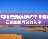 形容自己傻的经典句子 形容自己很傻很可笑的句子 