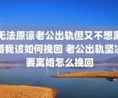 无法原谅老公出轨但又不想离婚我该如何挽回 老公出轨坚决要离婚怎么挽回