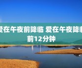 爱在午夜前降临 爱在午夜降临前12分钟