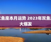 双鱼座本月运势 2023年双鱼座大爆发
