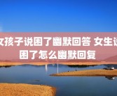 女孩子说困了幽默回答 女生说困了怎么幽默回复 