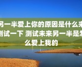 另一半爱上你的原因是什么来测试一下 测试未来另一半是怎么爱上我的