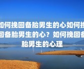 如何挽回备胎男生的心如何挽回备胎男生的心？如何挽回备胎男生的心理