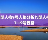9型人格9号人格分析九型人格1—9号性格