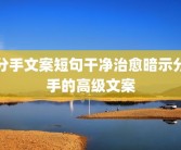 分手文案短句干净治愈暗示分手的高级文案