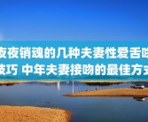 夜夜销魂的几种夫妻性爱舌吻技巧 中年夫妻接吻的最佳方式