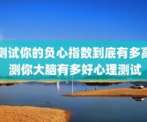 测试你的负心指数到底有多高 测你大脑有多好心理测试