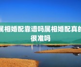 属相婚配靠谱吗属相婚配真的很准吗