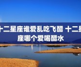 十二星座谁爱乱吃飞醋 十二星座哪个爱喝醋水