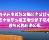 孩子还小该怎么挽回老公孩子还小该怎么挽回老公孩子还小该怎么挽回老公呢