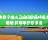 徐晓宇尚未见底但震荡将显著增加 徐晓宇新浪微博