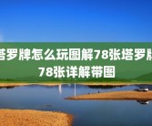 塔罗牌怎么玩图解78张塔罗牌78张详解带图