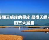最懂天蝎座的星座 最懂天蝎座的三大星座 