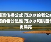 谣言传播公式 范冰冰的老公姚笛的老公是谁 范冰冰和姚笛谁更漂亮