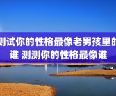 测试你的性格最像老男孩里的谁 测测你的性格最像谁