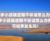 8岁小孩叛逆期不听话怎么办8岁小孩叛逆期不听话怎么办有可怕事发生吗?