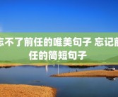 忘不了前任的唯美句子 忘记前任的简短句子 