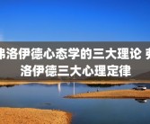 弗洛伊德心态学的三大理论 弗洛伊德三大心理定律