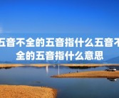 五音不全的五音指什么五音不全的五音指什么意思