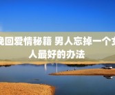 挽回爱情秘籍 男人忘掉一个女人最好的办法 