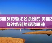男朋友的备注名亲密的 男朋友备注特别的昵称暧昧 