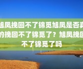 旭凤挽回不了锦觅旭凤是否真的挽回不了锦觅了？旭凤挽回不了锦觅了吗