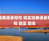 经典语录短句 现实经典语录短句 现实 励志