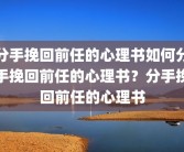 分手挽回前任的心理书如何分手挽回前任的心理书？分手挽回前任的心理书