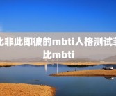 比非此即彼的mbti人格测试菲比mbti