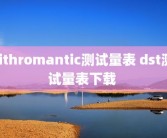 lithromantic测试量表 dst测试量表下载 