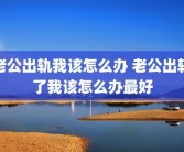 老公出轨我该怎么办 老公出轨了我该怎么办最好