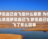 梦见自己会飞是什么意思 为什么总是梦见自己飞 梦见自己会飞了怎么回事