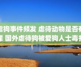 虐狗事件频发 虐待动物是否有罪 国外虐待狗被爱狗人士毒打
