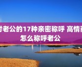 对老公的17种亲密称呼 高情商怎么称呼老公 