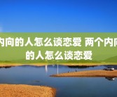 内向的人怎么谈恋爱 两个内向的人怎么谈恋爱