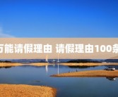 万能请假理由 请假理由100条 