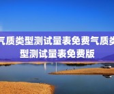 气质类型测试量表免费气质类型测试量表免费版