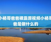 小杨哥爸爸裸露原视频小杨哥爸是做什么的