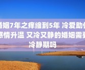 婚姻7年之痒缩到5年 冷爱助你感情升温 又冷又静的婚姻需要冷静期吗