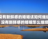 没有新鲜感的婚姻该如何继续 没有新鲜感的婚姻怎么继续